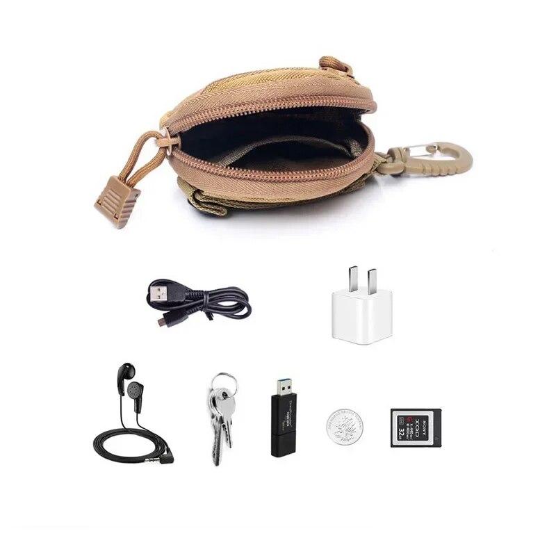 New Pouch Key Wallet Card Holder Men Coin Purses Pouch Bag Keychain Zipper Pocket Outdoor Bag Coin Bag Money Bags