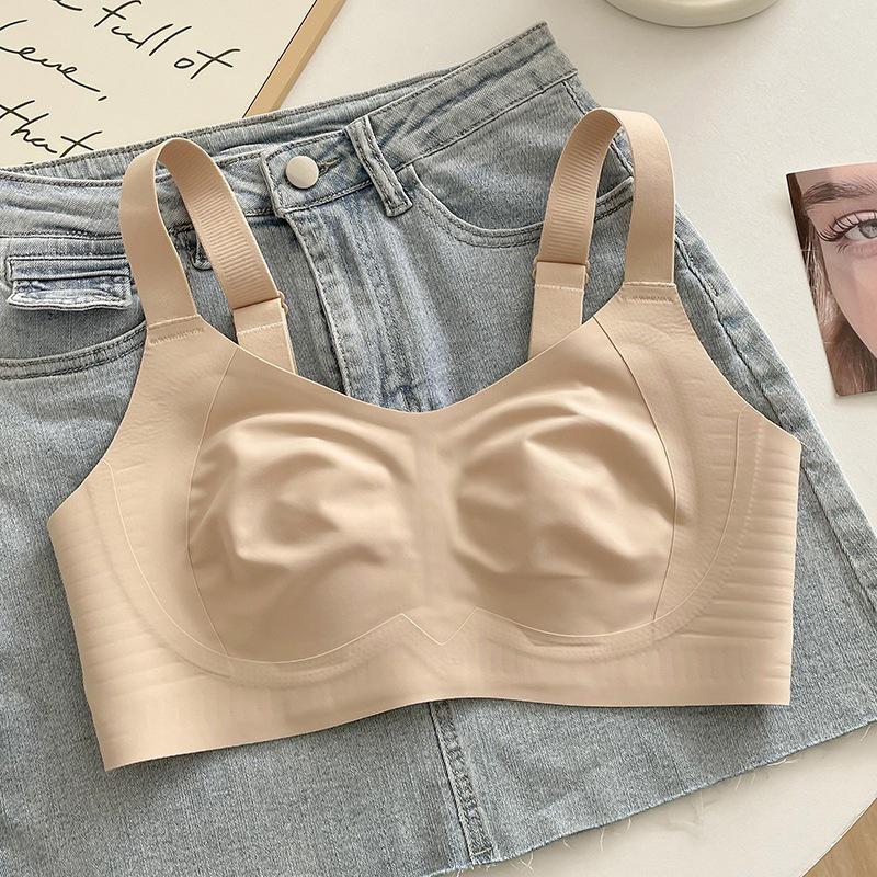 "Rabbit Ear Seamless Lifting Bra - Summer Thin, Anti-Sag, Soft Support for Larger Busts"