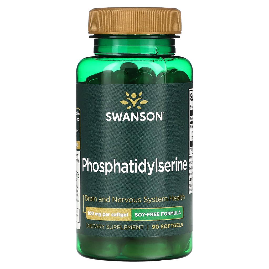 Phosphatidylserine, Soy Free Formula, 100Mg, 90 Softgels