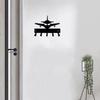 1шт. Вешалка для ключей "Самолет №1" - 6 дюймов в ширину, металлическое настенное искусство для любителей авиации