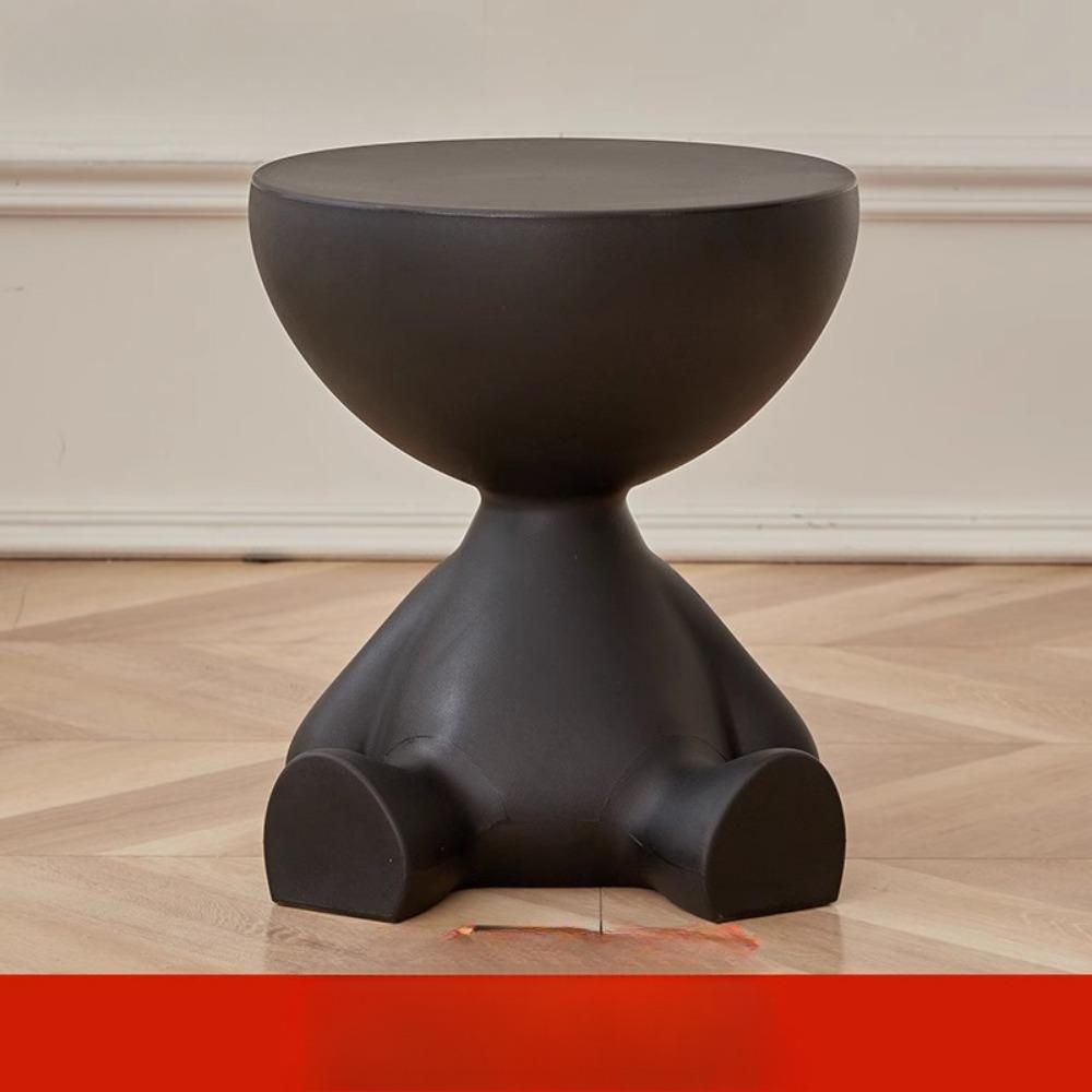 1 шт. Современная креативная пластиковая тумбочка в форме медведя, многофункциональная тумбочка, легко собирается, подходит для хранения в гостиной и спальне