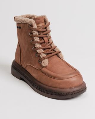 Ботинки зимние Lola Andy 933030 36 светло-коричневые нубук шерсть