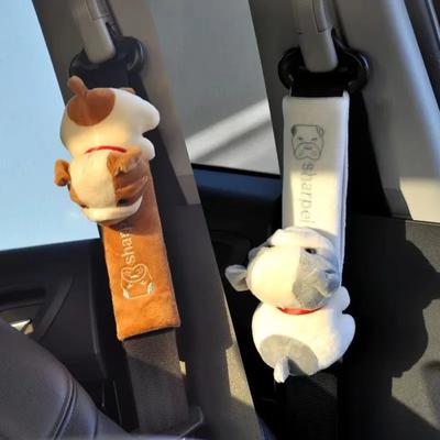 Милый персонализированный автомобильный ремень безопасности с мультяшным животным, чехол для предотвращения удушения, автомобильный интерьер, защитная накладка на плечевой ремень