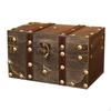 Vintage Jewelry Box Pirate Treasure Chest Collectible Container Rectangle Storage Organizer