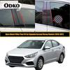 8 шт. для Hyundai Accent HC/YC Verna Solaris 2018- Накладки на стойки кузова, декоративные наклейки на оконные проемы дверей, стайлинг-аксессуары