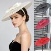 Elegant Wide Brim Fascinator Headband Style Sunscreen Hat Trend Kentucky Hat  Women’s