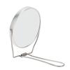 2-стороннее зеркало для туалетного столика с вращением на 360 градусов, алюминиевая рама, серебряное зеркало для туалетного столика с нержавеющей сталью