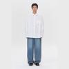 Customellow Oversized Fit Solid Shirt White C9sam26204whx