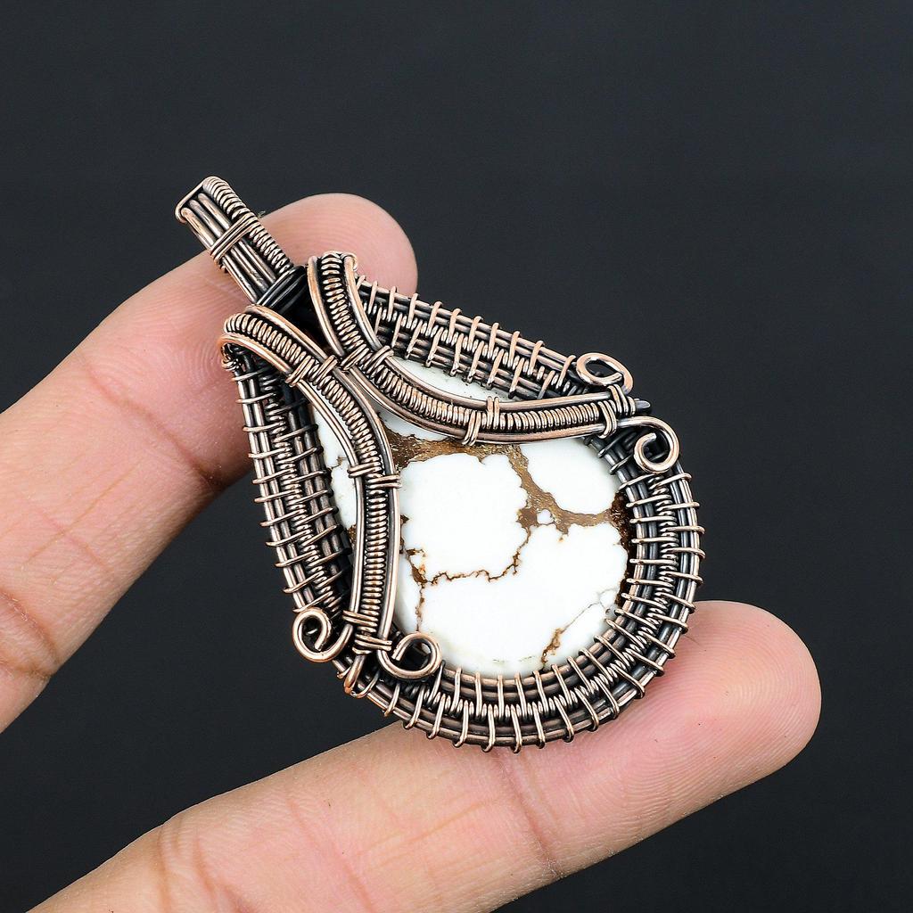 Wild Horse Pendant Gemstone Jewelry, 999 Copper Wire Wrapped Handmade Pendant, Latest Design Jewelry