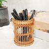 Натуральные материалы бамбуковый плетеный контейнер для ручек настольное хранилище корзина для хранения школа