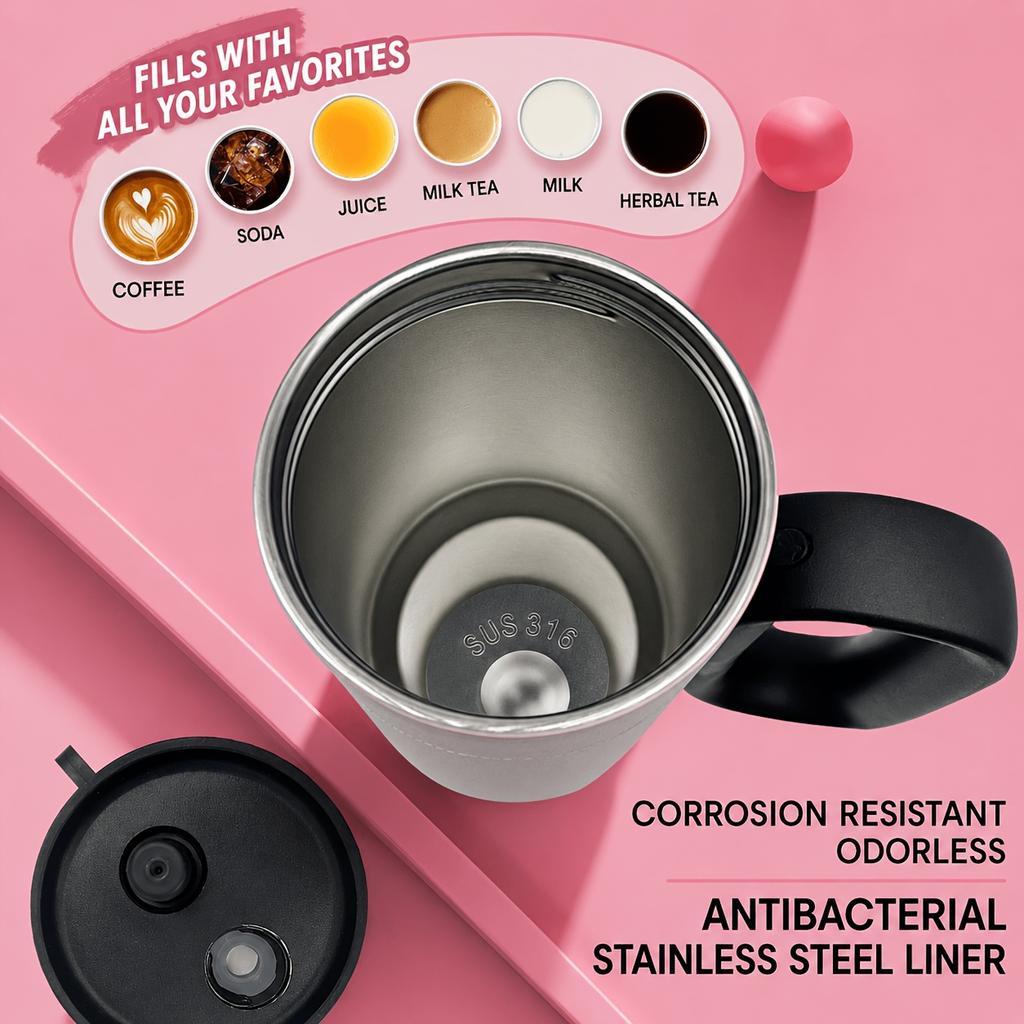 316 Stainless Steel Tumbler Large Capacity Insulated Water Bottle 750mL Vacuum Thermal Coffee Mug Car Cup With Straw Cold Hot Keeping Cup