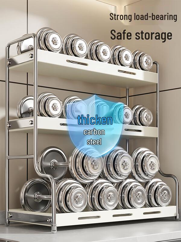 40cm Black Aluminum Countertop Spice Rack with Hooks