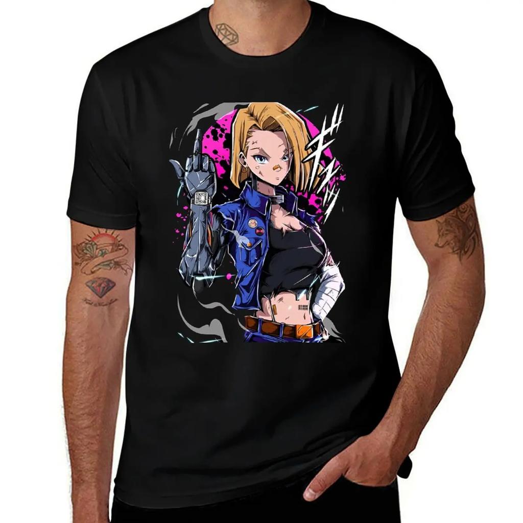 Android N18 T-Shirt cute clothes anime clothes sublime shirts men