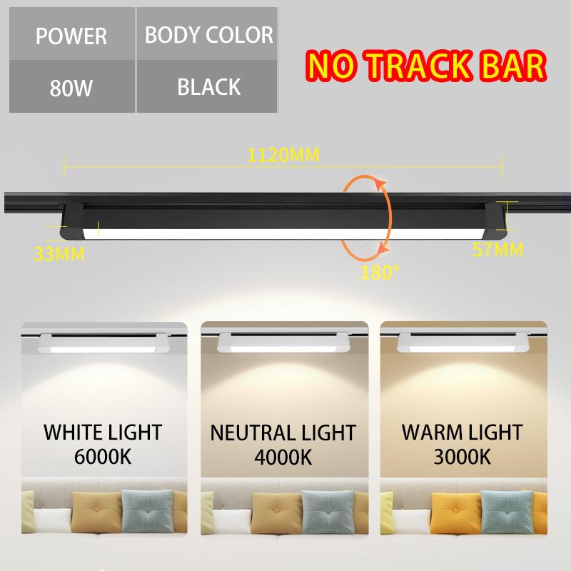 Новые трековые светильники алюминиевый потолочный трековый светильник прожектор лампа 110-220 В трековый светильник для дома магазин одежды Домашний декор