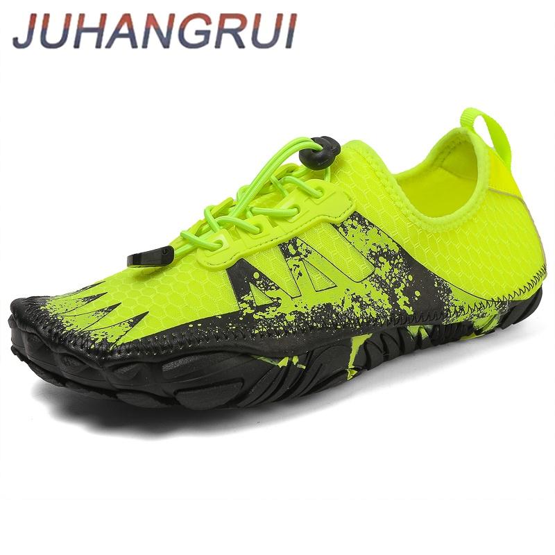 Мужские аквашузы Дышащая спортивная обувь Быстросохнущая Речные морские туфли Для ходьбы по воде Женские пляжные туфли для босой ходьбы Кроссовки Противоскользящие