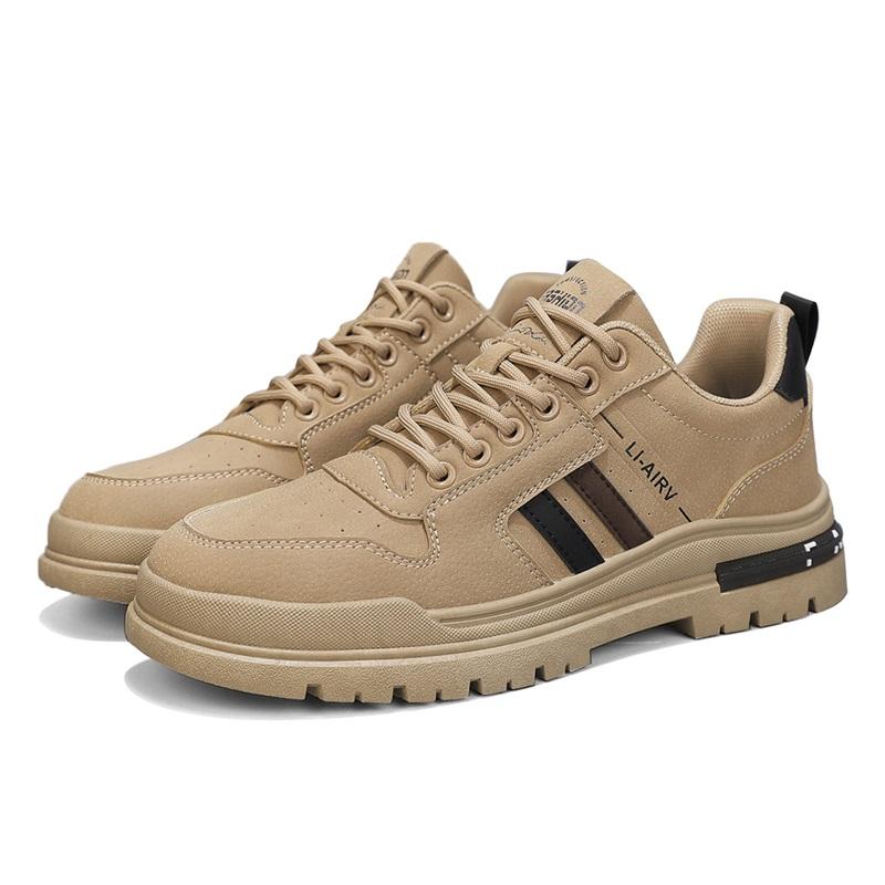 Мужские легкие и дышащие кроссовки, новые рабочие короткие ботинки с плоским дном, многоцелевая спортивная обувь для подростков