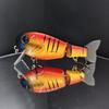 Two-Section Lifelike Fishing Lure with PVC Soft Tail 10cm 29.5g - Freshwater & Saltwater Bass Pike Fishing Bait
