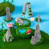 Decorative Mini Rockery Ornament Resin Imitation Fake Mountain Mini Mountain Statue Mini Garden