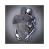 3D Visual Gold Silver Metal Figure Art Statue Canvas Painting Romantic Abstract Posters and Prints Wall Pictures Modern Home Decor for Living Room