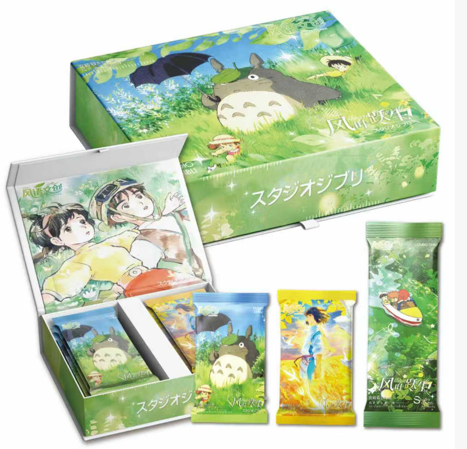 Genuine Hayao Miyazaki Anime Collection Card Chihiro and Chihiro Haal Mobile Castle Card Children Toys Christmas Gift