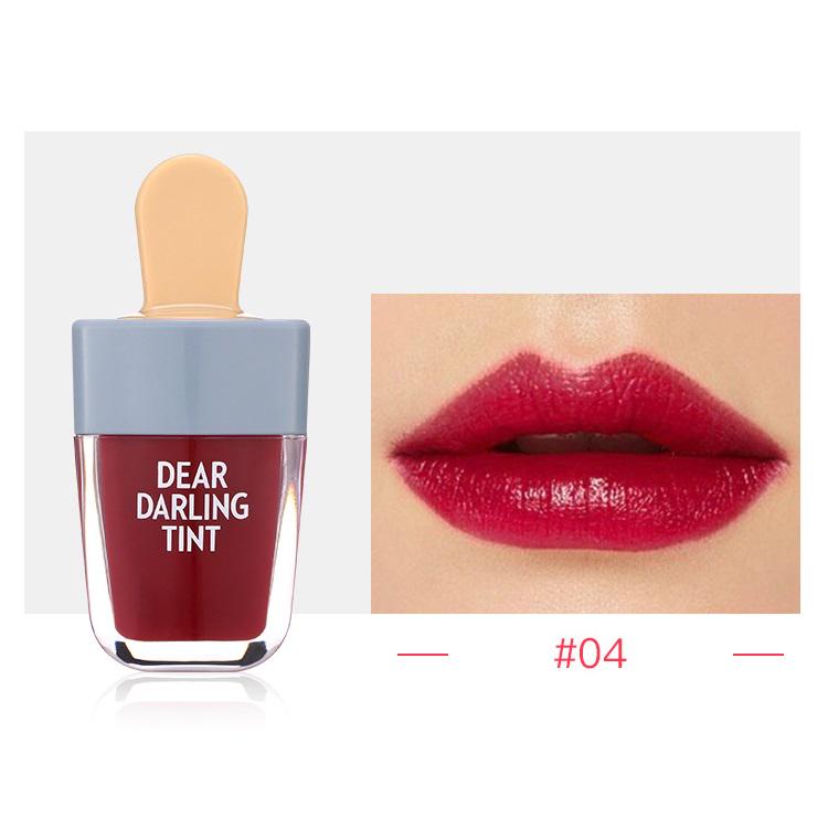 Водостойкая жидкая губная помада Тинты для губ в форме мороженого Увлажняющая стойкая натуральная очаровательная губная помада