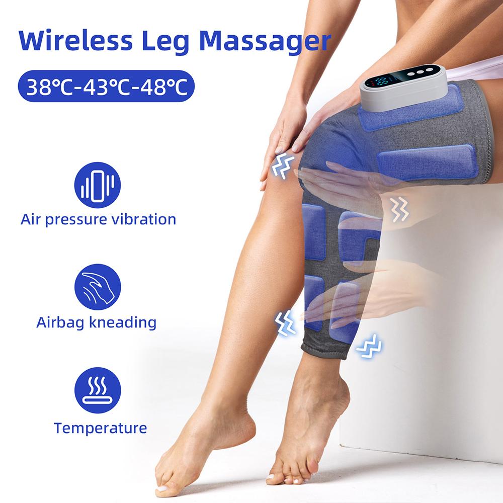 Smart Leg Massager Airbag Kneading Vibration Calf Massager Knee 360° All-round Wrapping
