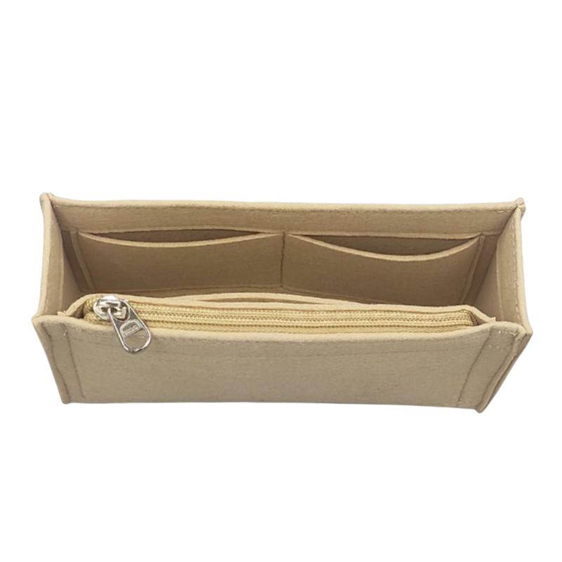 EverToner Inner Purse Fits For Leboy S M L Flap Insert Bag Organizer Makeup Handbag Portable Cosmetic Bags Base Shaper