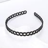 Fashion Plastic Mens Unisex Women Black Wavy Hair Hoop Head Hoop Hair accessories Headband