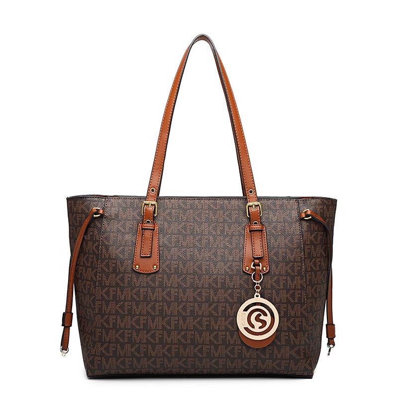 MK F 2023 Women's Large Capacity Fashion Tote - Handbag, Shopping, Mommy Bag, One Shoulder