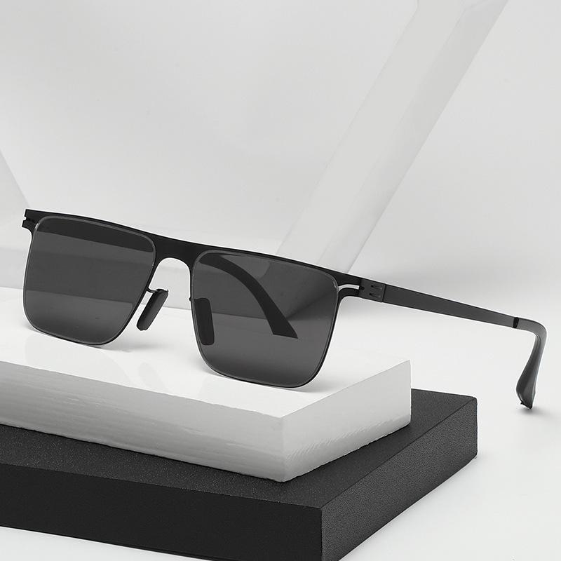 Стальные поляризационные солнцезащитные очки для мужчин, новые трендовые отрывные пленочные линзы, солнцезащитные очки для вождения, устойчивые к ультрафиолетовому излучению очки