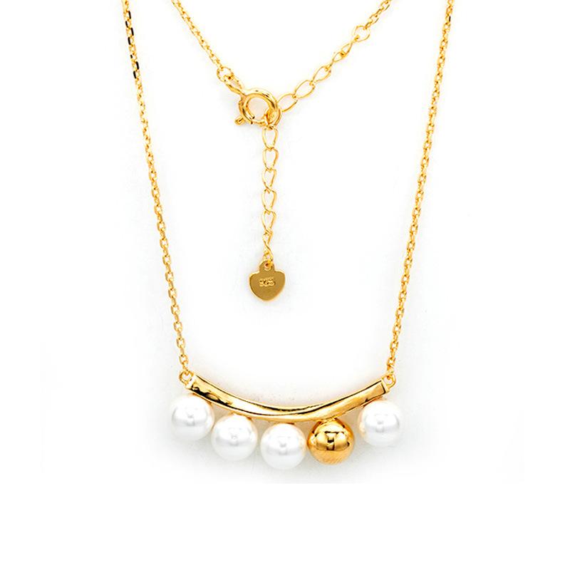 Ожерелье оптом, жемчужная улыбка, цепочка на ключицы, высокий смысл, нишевый дизайн, темперамент, ювелирные аксессуары