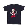 Girls Minnie Mouse Mrs Claus Cotton Christmas T-Shirt