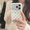 Яркий чехол в корейском стиле в горошек для iPhone 15/16 Pro Max