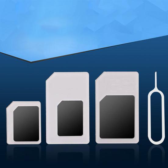 4 шт. Универсальный адаптер-конвертер для SIM-карт телефона с мобильного на Micro/Standard