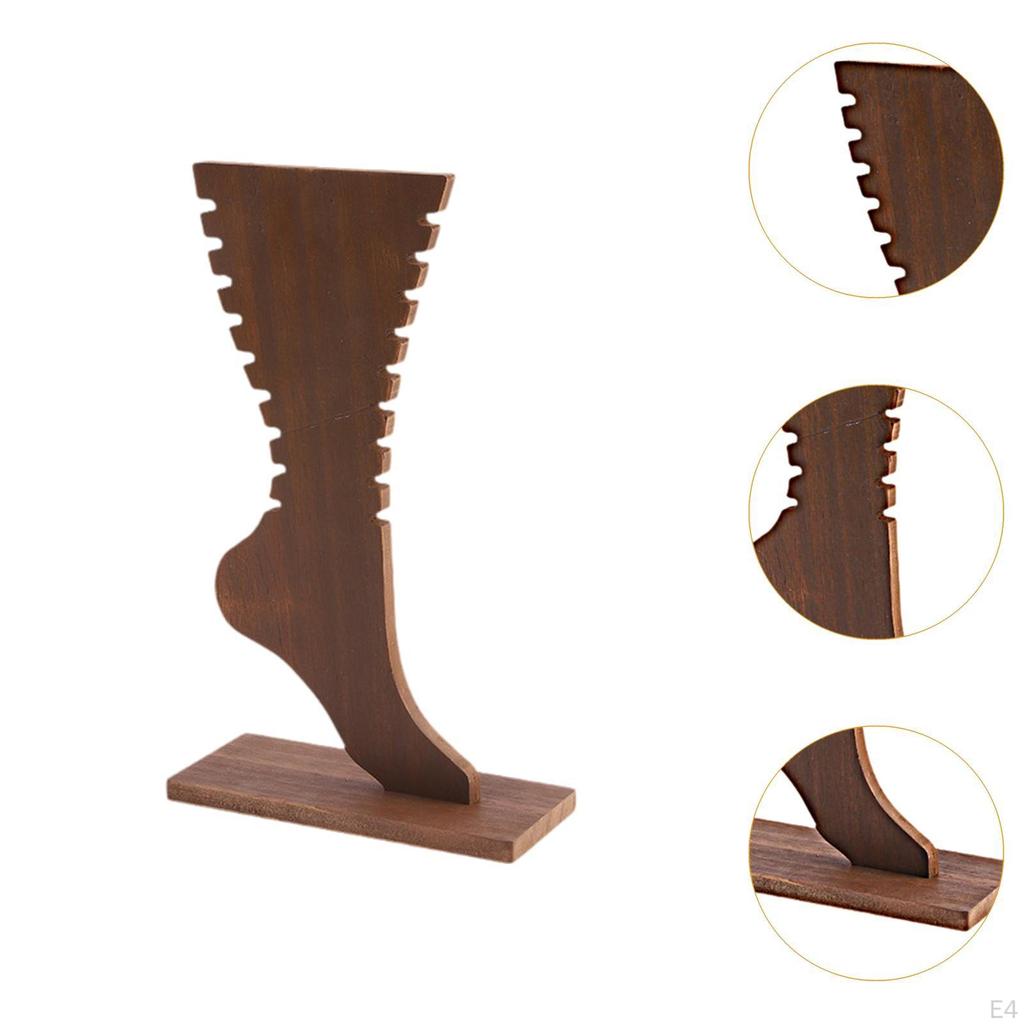 Подставка для ювелирных изделий в форме стопы, для хранения ножных браслетов, креативная деревянная доска для ожерелий