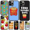 Чехол для телефона «Картошка фри перед парнями» для iPhone 17 Air 15 16e 14 13 Pro Max Coque 12 11 Pro Max PLUS