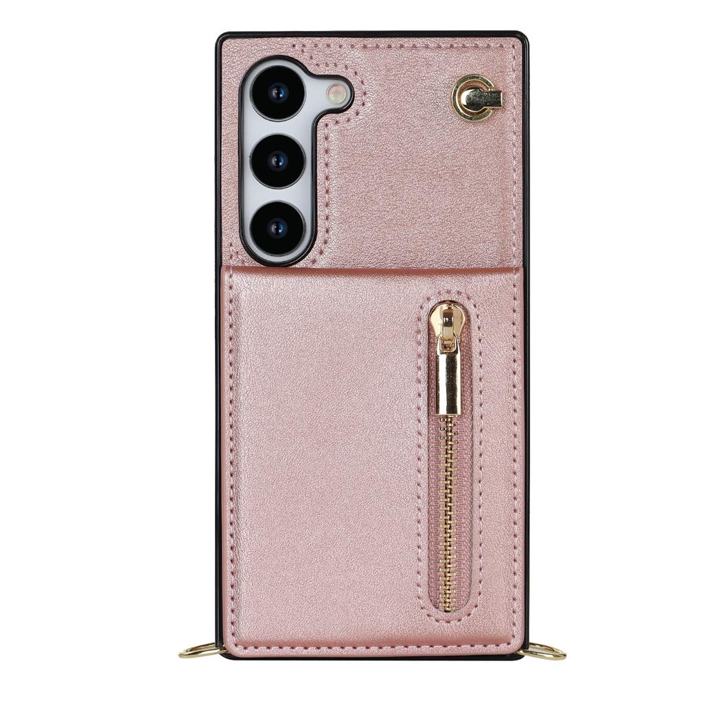 Кошелек на молнии с несколькими картами и длинный висящий чехол для телефона на веревке для серии iPhone Samsung Galaxy S9 S10 S20 S21 S22 S23 Note9 Note10 Note20...