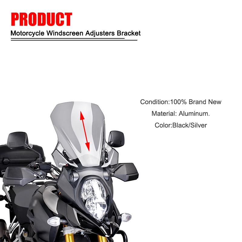 Для SUZUKI V STROM 650 DL 650 2017-2025 2020 2021 2022 V-STORM 650 DL650 Регулировка ветрового стекла Мотоциклетный кронштейн для ветрового стекла с ЧПУ