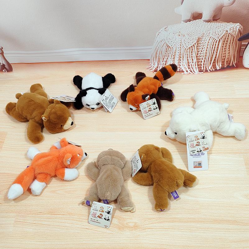 Сянсян Милая кукла-животное: Плюшевая игрушка Панда и Енот, карманный компаньон в подарок.