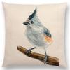 Новейший чехол для подушки с изображением птиц, малиновка, синица, тукан, фея, воробей, огненный гребень, кардинал, снегирь, в наличии
