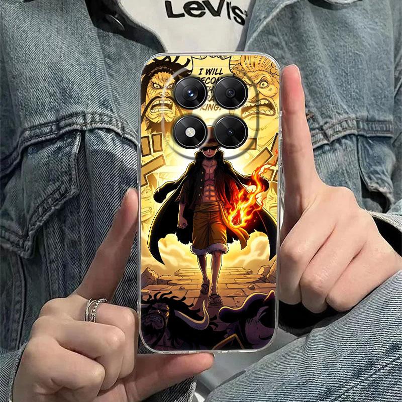 Anime One Pieces Case For Xiaomi Redmi Note 15 14 13 12 11 10 Pro Plus Soft Cover For Redmi 15C 15 14C 13C 12C Clear Phone Cases
