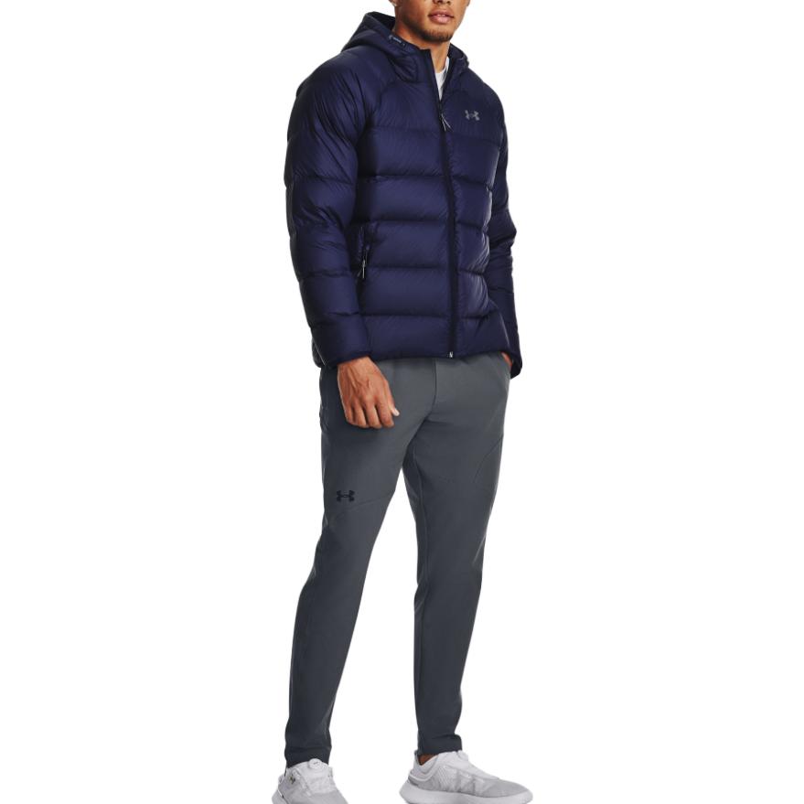 Under Armour Однотонная куртка с капюшоном и длинными рукавами на молнии, мужские куртки, синяя 1372651-410