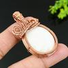 Natural Scolecite Gemstone Handmade Copper Wire Wrap Gift Pendant 2.17 B0u38