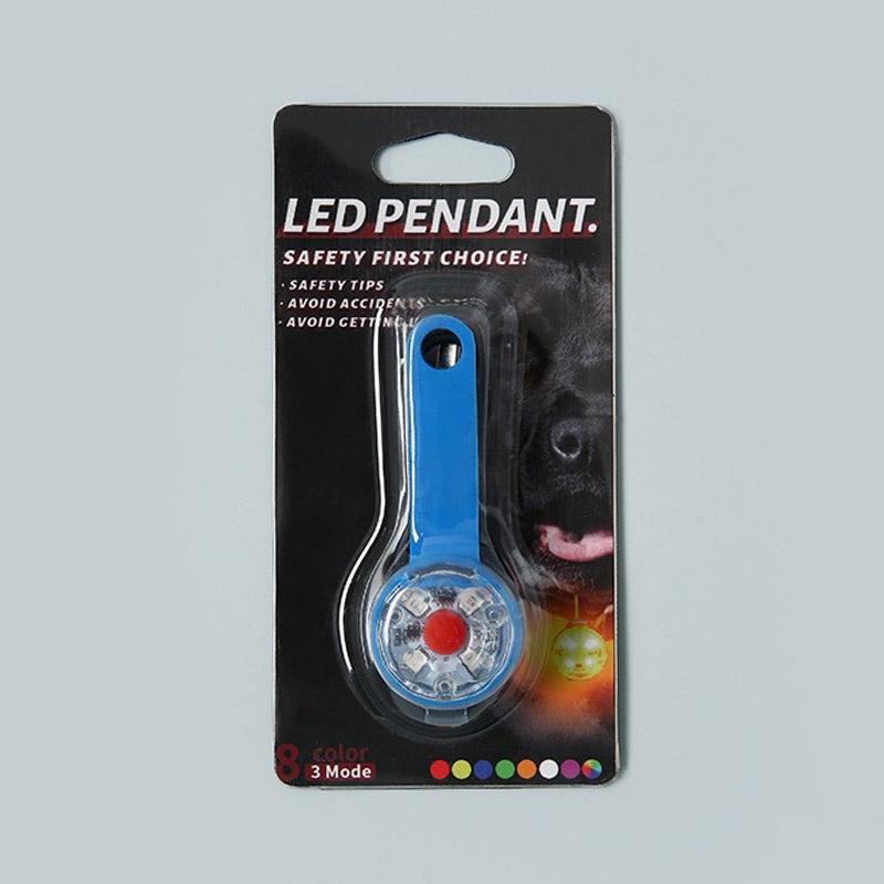LED Pet Tracking Luminous Pendant Ligh Dogs Collars Dog Wear with Anti-Theft Strobe & Waterproof Design, Safety for Night Walks