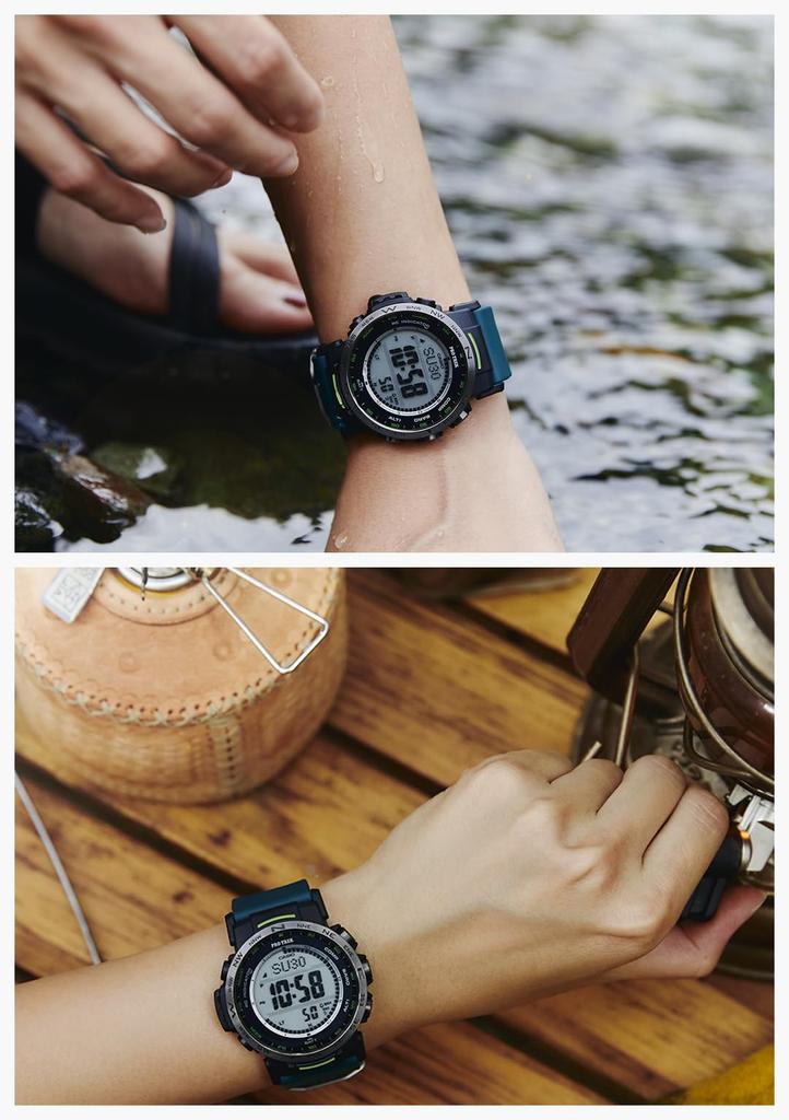 Часы Protrek Climber Line Radio Solar Biomass Plastic Green [Casio] [] PRW-35Y-3JF Мужские