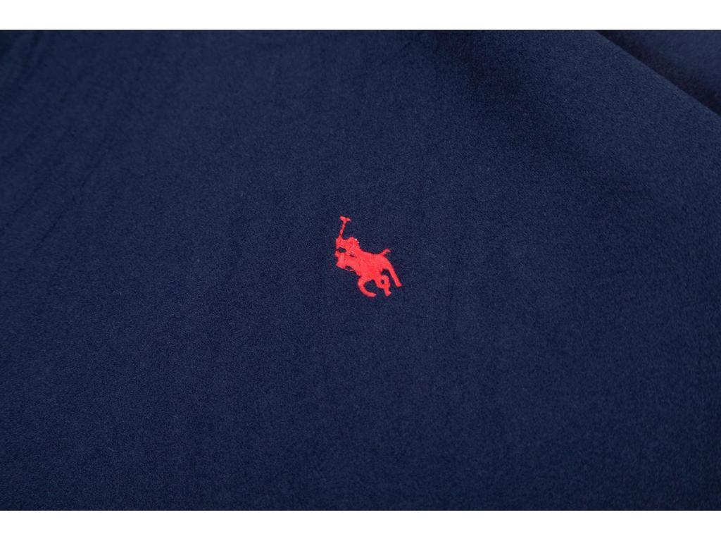 RL Ralph Classic Unisex Fleece Pullover: Exclusive Round & Half-High Neck, Long Sleeve