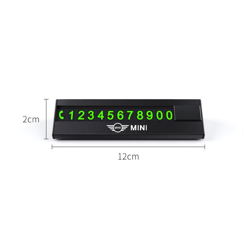 Car Parking Phone Number Plate Holder Car Interior Accessories For Mini Cooper JCW Works F54 F55 F56 F57 F60 R50 R52 R53 R55 R56