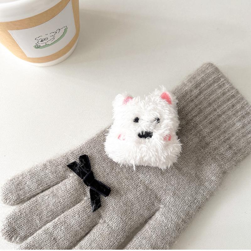 Мультяшный Милый Плюшевый Щенок Держатель для Мобильного Телефона Прозрачная Наклейка Выдвижная Подушка Беспроводной Зарядки Настольный Ленивый Веселый Задняя Наклейка