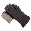 Winter Men's Deerskin Gloves Wrist Fashion New Genuine Deerskin Gloves Wool Lining Machine Sewing Warm Driving Riding Riding Col