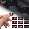 10pcs 3D Epoxy Drop Glue Car Emblem Stickers Badge Decoration Decals For  Audi RS Sline A3 A4 B8 8P A5 A1 A6 Q3 Q5 Q7 Accessories